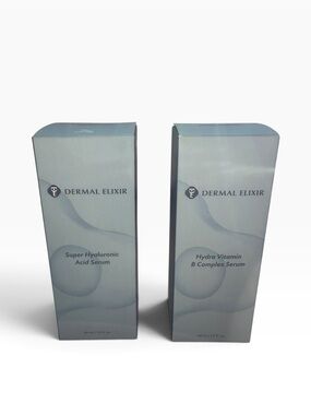 Dermal Elixir Hydrating Serum Duo | Hyaluronic Acid + Vitamin B | NEW